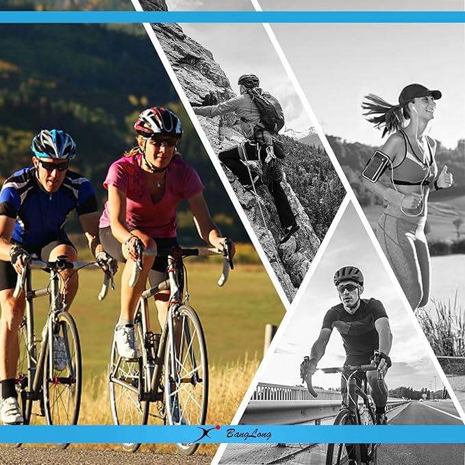 BangLong Polarized Sports Sunglasses Cycling Sun Glasses for Men Women with 5 Interchangeable Lenes for Running Baseball Golf-StrideForce Fitness