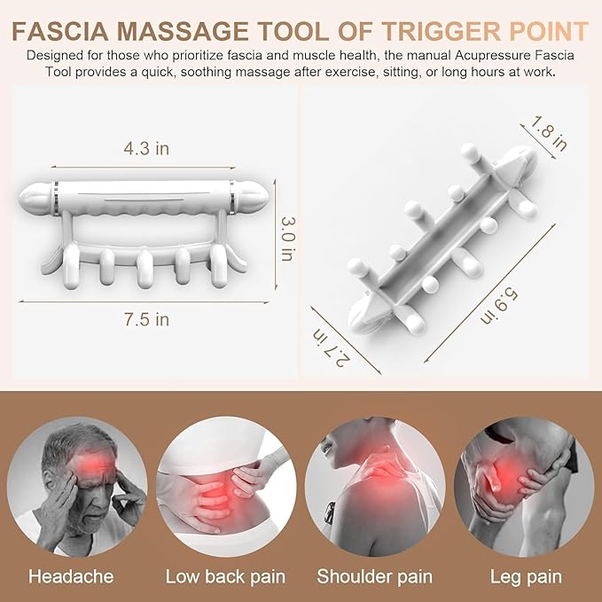 Fascia Massage Tool Blaster for Cellulite,Trigger Points Massage Tools,Neck Back and Shoulder Message Stick & Cellulite Massager,Gifts for Women Men