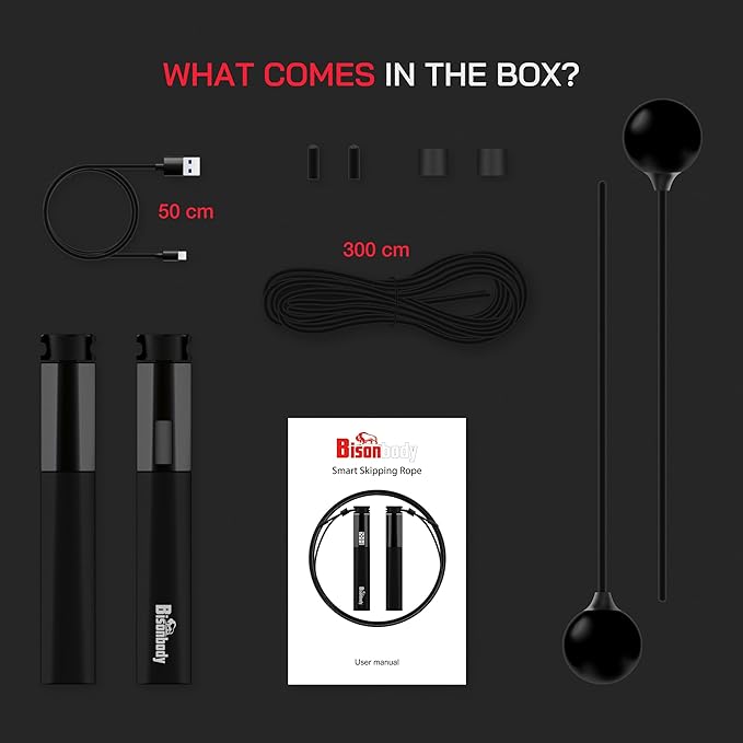 Smart Jump Rope Fitness Skipping Rope with App – 2 Function Modes – Classic 3m Rope & Ropeless Shortballs – Bluetooth Skipping Rope with Fitdays+ App for Seamless Progress Tracking-StrideForce Fitness