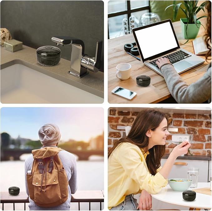 Retainer Cleaning Case,Portable No-Leak Denture Cup Case with Dentures Brush Kit, Travel Retainer Cases with Vent Holes for Clear Aligner,Mouth Guards,Night Guard,Dentures (Black)