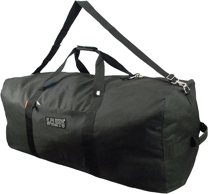 Heavy Duty Cargo Duffel Large Sport Gear Drum Set Equipment Hardware Travel Bag Rooftop Rack Bag (30" x 15" x 15", Black)