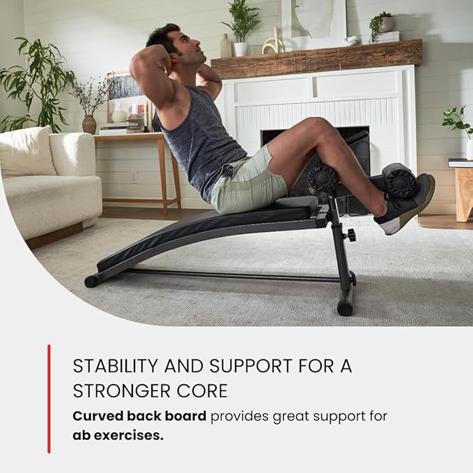 Finer Form Gym-Quality Sit Up Bench with Reverse