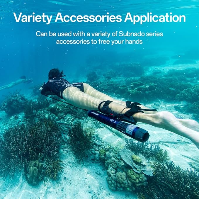 Waydoo Subnado Underwater Scooter Lite, Water Sports Diving Scooter with Removable Handle, Compact and Portable Water Scooter for Adults&Kids, Scuba Diving Snorkeling Sea Scooter Multiple Uses, Blue-StrideForce Fitness