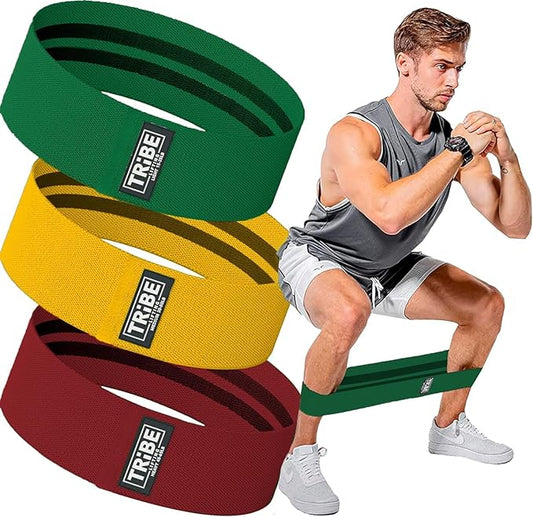 Fabric Resistance Bands for Legs - Workout Bands Resistance Bands for Men and Women - Booty Bands for Working Out - Exercise Bands Resistance Bands Set - Elastic Bands for Exercise-StrideForce Fitness