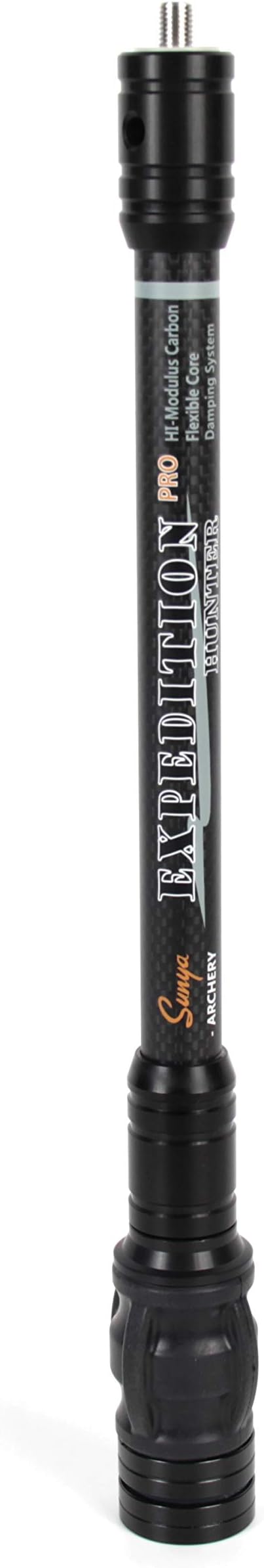 SUNYA Archery Bow Stabilizer for Compound Bow, Carbon Fiber Body Flexible Core, Damping System and Weights Kit, 8",10",12" 15" in Expedition Series-StrideForce Fitness