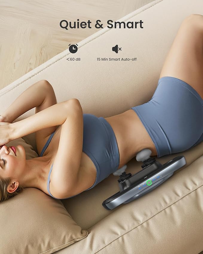 RENPHO Massage Gun Deep Tissue, Handheld Massager with Replaceable 4-Head and Plate, Muscle Percussion Massage Tool for Neck, Back, Leg, Gifts for Women Men, Quad