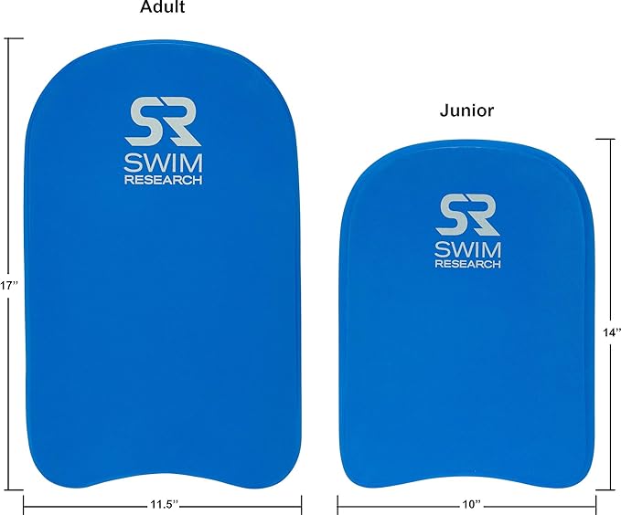Swim Training Kickboard - Swimming Pool Equipment Foam Kick Board by Swim Research (Available in Adult or Junior Size, Sold Separately)-StrideForce Fitness