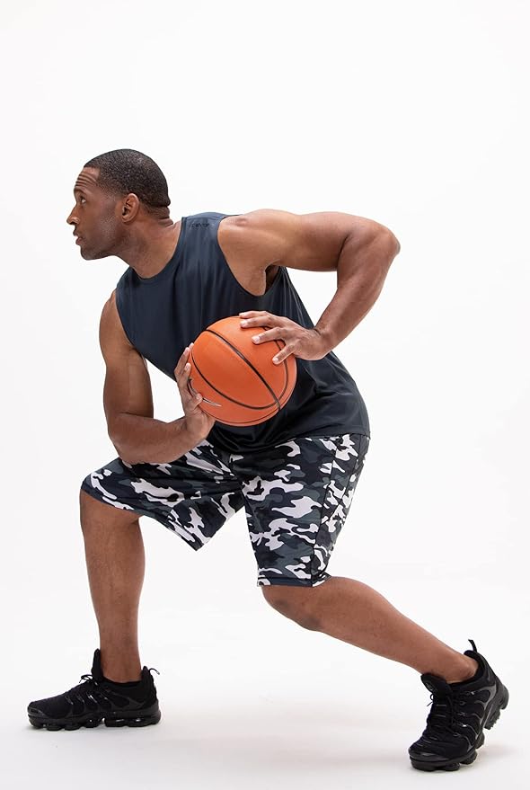 DEVOPS Men's 2-Pack Loose-Fit 10" Workout Gym Shorts with Pockets-StrideForce Fitness