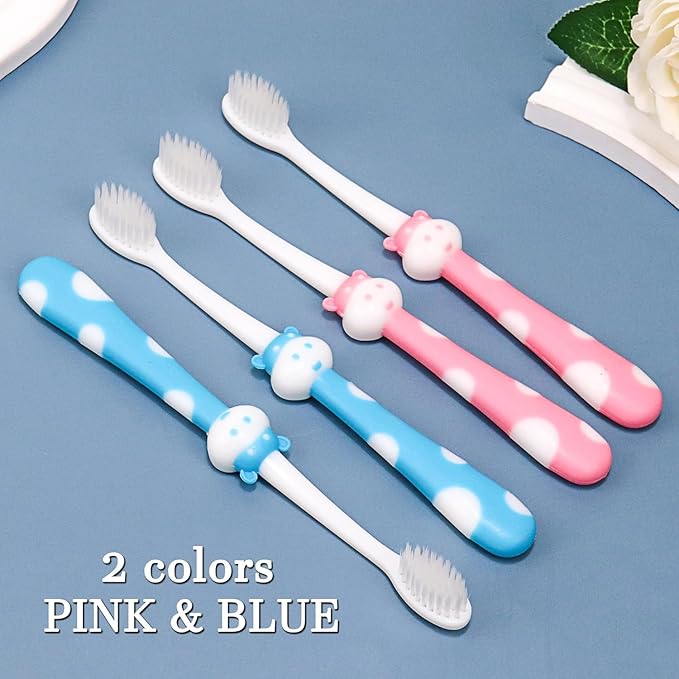 200 pcs Disposable Kids Toothbrush Bulk Individually Wrapped, Toddler Toothbrushes for Kid Age 2+ Children Toothbrush Set Soft Bristles Boys Girls Toothbrush