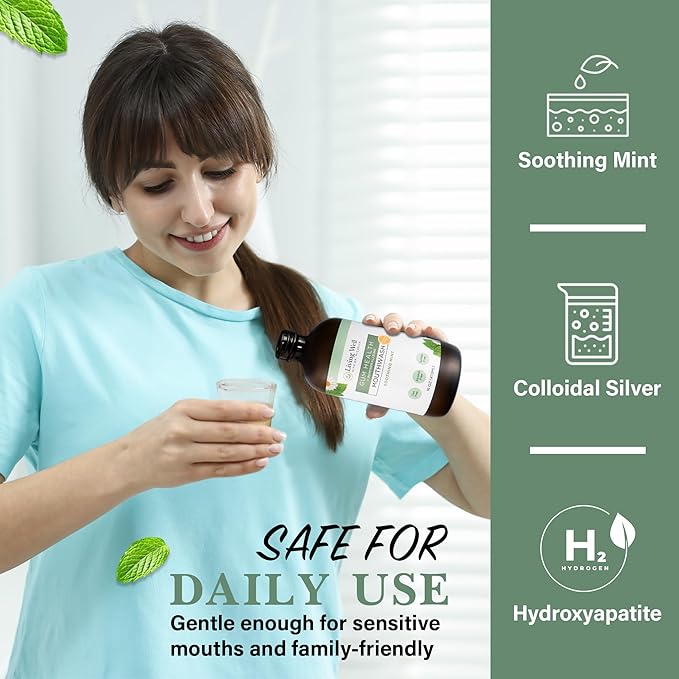 Whitening & Remineralizing + Gum Health Bundle | Hydroxyapatite Tooth Powder & Gum Health Mouthwash