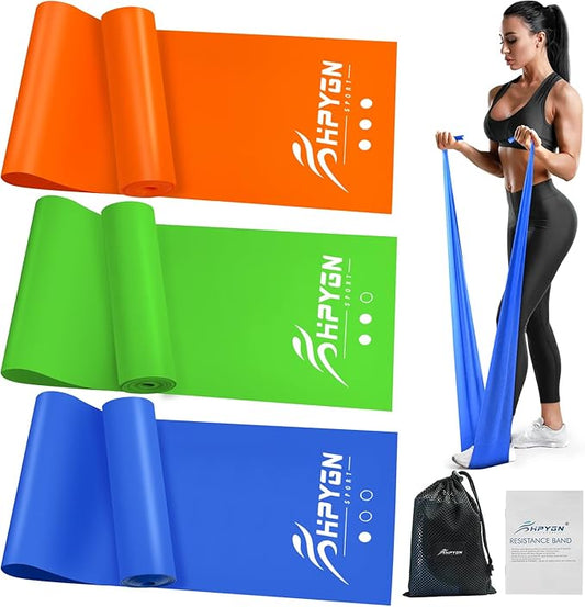 Resistance Bands, Exercise Bands, Physical Therapy Bands for Strength Training, Yoga, Pilates, Stretch Elastic Band with Different Strengths, Workout Bands for Home Gym-StrideForce Fitness