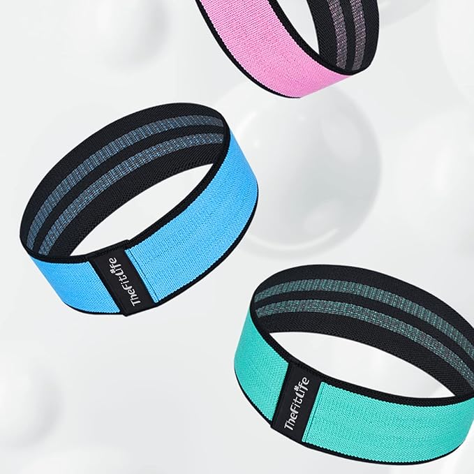 TheFitLife Resistance Exercise Bands for Women - Fabric Workout Bands for Booty, Hip, Glute, Leg, Thigh, Squat, Butt Lift Excersize and Fitness Loop Bands for Home Gym-StrideForce Fitness