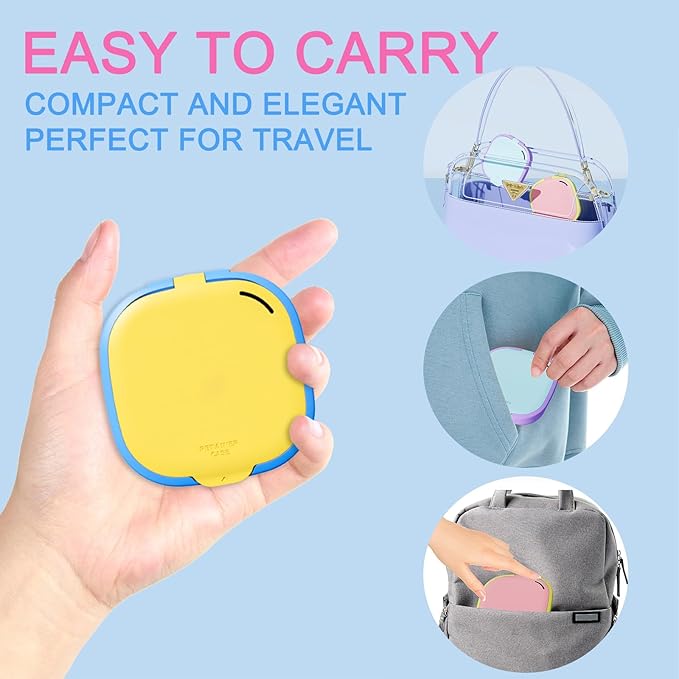 Retainer Case with Vent Holes, Retainer Cleaner Case, Fashion Orthodontic Retainer Case with Mirror