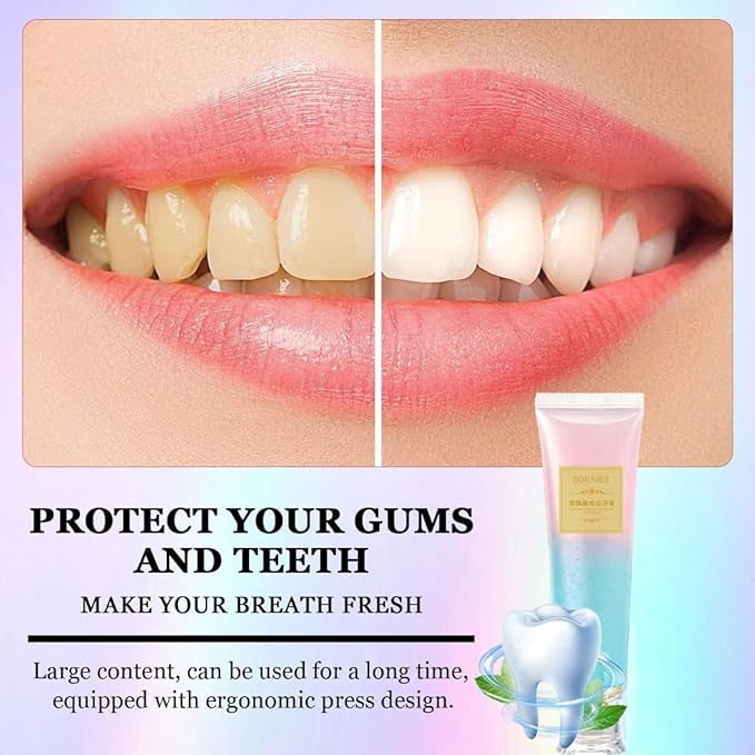 Niacinamide Whitening Toothpaste, Niacinamide Strengthen Toothpaste, Appropriate for Sensitive Teeth Remove Tooth Stains Fresh Breath (2) 