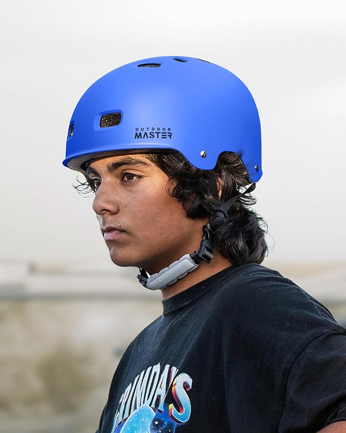 OutdoorMaster Skateboard Cycling Helmet - Two Removable Liners Ventilation Multi-Sport Scooter Roller Skate Inline Skating Rollerblading for Kids, Youth & Adults-StrideForce Fitness