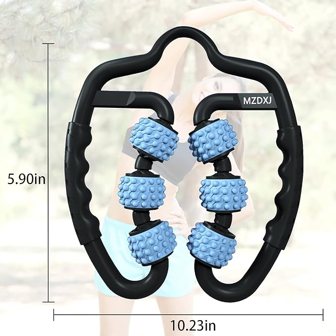 Cellulite Massage Tool Deep Fascia Massager & Dimpled Skin Remover for Legs - Anti-Cellulite Roller Tech with Lymphatic Drainage, Smooth Skin & Pain Relief for Thighs & Buttocks Sculpting-StrideForce Fitness