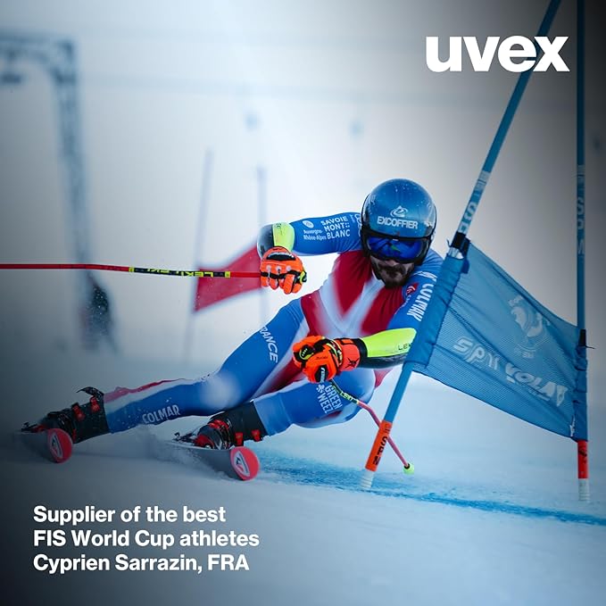 uvex Instinct Visor - Adjustable ski & Snowboard Helmet with Integrated Visor for Women & Men - White-Black Matte - Extra Large-StrideForce Fitness