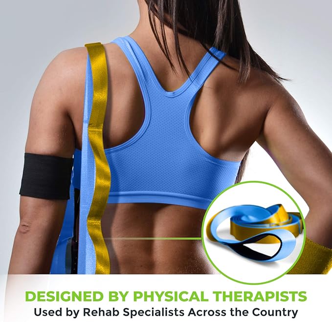 Gradient Fitness Stretching Strap for Physical Therapy 12 Multi-Loop 1.5" W 8' L,