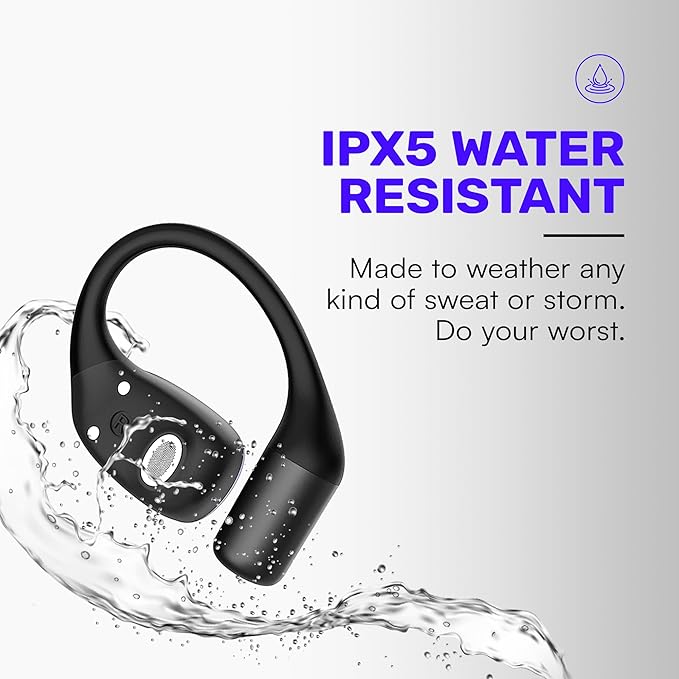 Raycon Essential Open Earbuds – True Wireless Open Ear Bluetooth 6.0 Headphones, Ultra-Lightweight, Comfort Hook Design, IPX5 Water Resistant, 36 Hours of Battery Life (Mint)-StrideForce Fitness