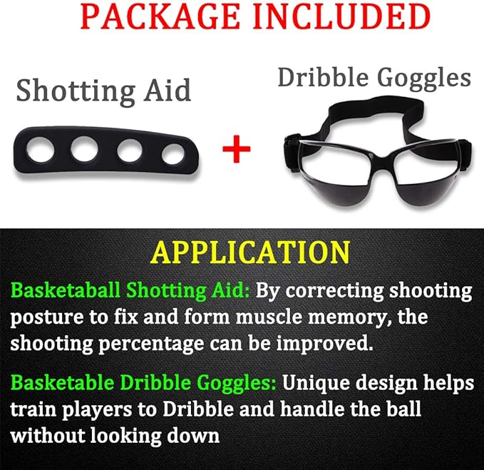 Boaton Gifts for Basketball Player, Basketball Shooting Training Aid, Dribble Goggles, Basketball Training Equipment For Kids-StrideForce Fitness