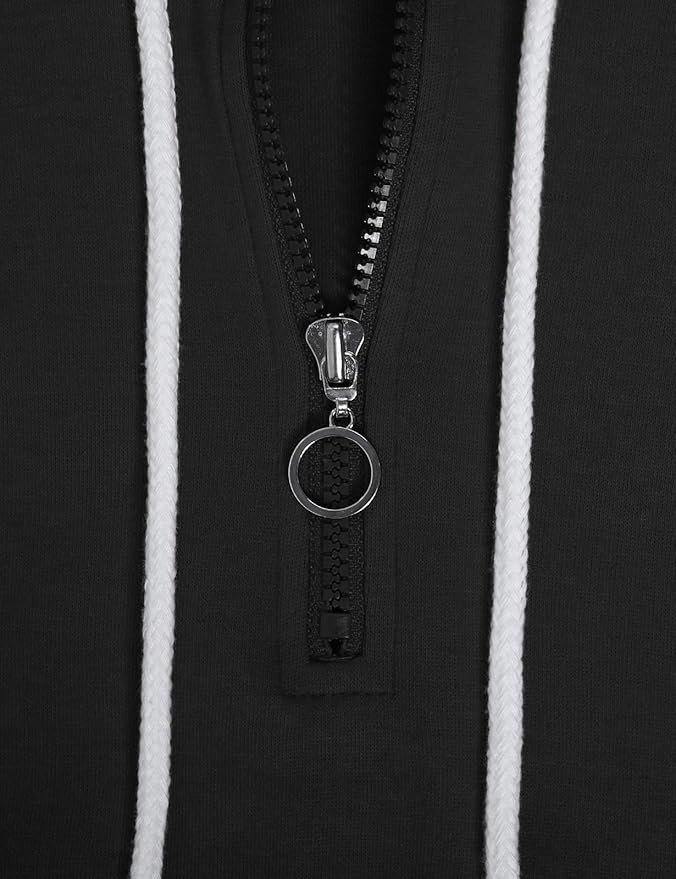GIVON Women's Lightweight Hooded Vest Sleeveless 1/4 Zip Pullover Casual Hoodie Sweatshirt with Pockets