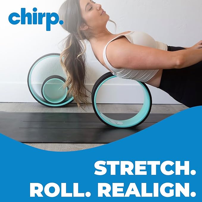 Ultimate Home Fitness Storage Solution: Chirp Wheel Rack & Stretch Mat Combo - Secure Storage for Chirp Muscle Rollers and Non-Slip Exercise Mat for Yoga, Pilates, and Weight Training - Black-StrideForce Fitness