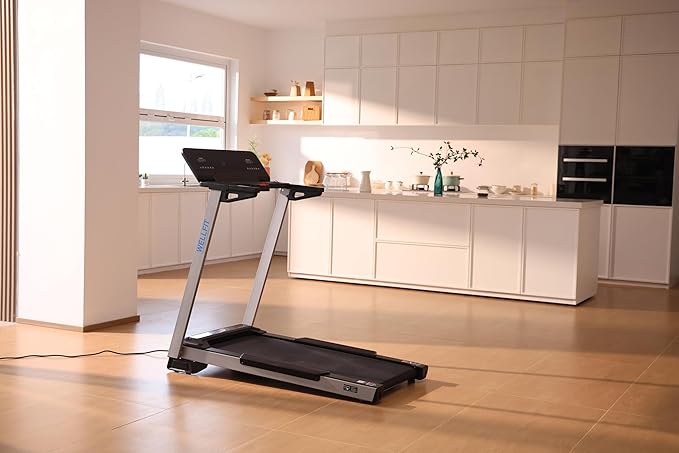 WELLFIT Treadmill for Home, 2 Level Incline Heavyduty Treadmill with Pulse Sensor, 4.0 HP, 1.0-10.0 MPH, 450/360 lbs Capacity, Large Running Area Treadmills with Bluetooth Player & LED Display-StrideForce Fitness