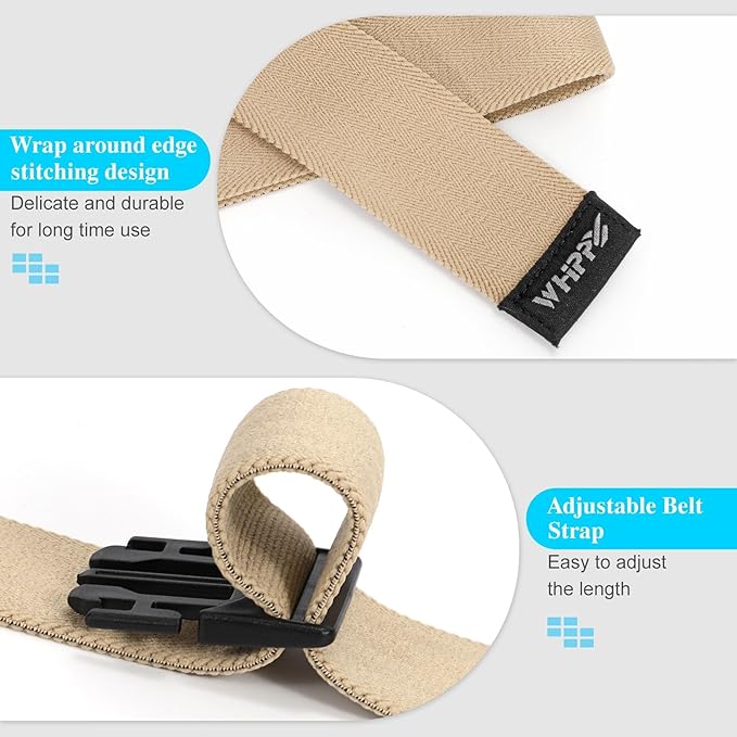 WHIPPY Mens Elastic Stretch Belt Unisex Adventure Web Belt for Women Men with Non-Metal Buckle Adjustable Belts-StrideForce Fitness