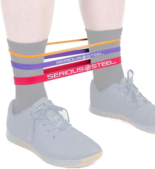 Serious Steel Fitness 12 inch Resistance Band - Deadlift & Hip Band for Glute Activation & Dynamic Warm Up-StrideForce Fitness