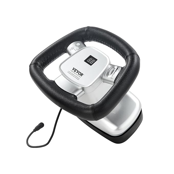 VEVOR Chiropractic Massager with Heat and Adjustable Vibration, Professional Orbital Handheld Therapeutic Body Massage Tool for Back, Neck, Shoulder Muscle Pain Relief
