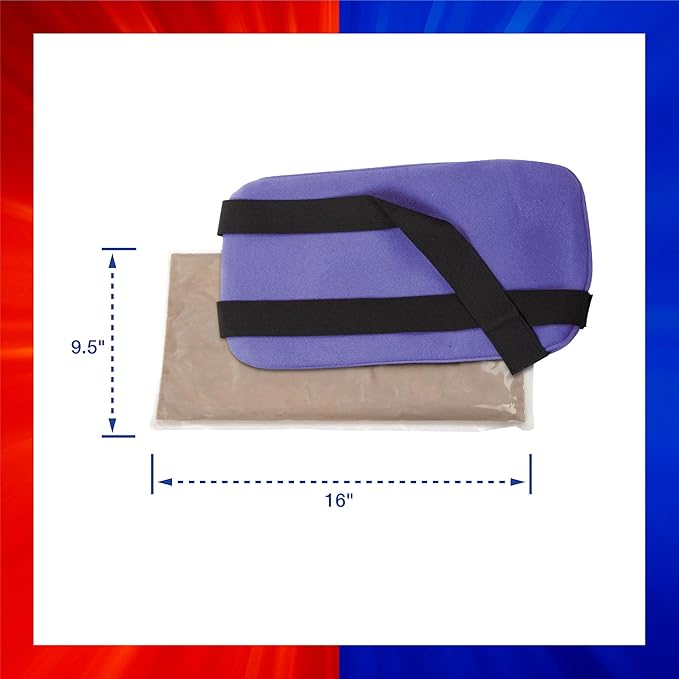 ThermiPaq Reusable Ice Pack and Hot Cold Pack For Injuries - Shoulder, Elbow, Ankles, Back and Knee Ice Pack, X-Large, 9.5 inches x 16 inches, Microwave Heating Pad-StrideForce Fitness