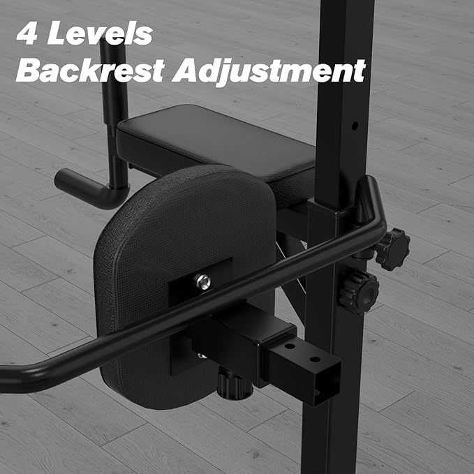 RELIFE REBUILD YOUR LIFE Power Tower Pull Up Bar Station Workout Dip Station for Home Gym Strength Training Fitness Equipment-StrideForce Fitness