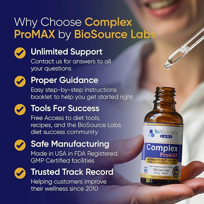 Complex ProMAX Premium Diet Drops 2 oz (2 Bottle Pack) - 60 Day Supply-StrideForce Fitness