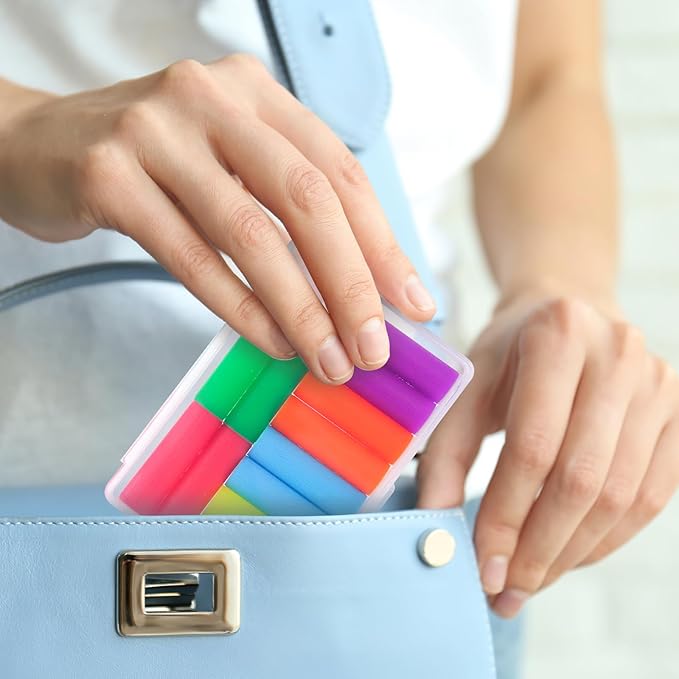 12PCS Aligner Chew, Aligner Trays Chompers for Invisalign, Orthodontic Chompers Retainer Trays Seaters with Travel Carrying Case (Black)