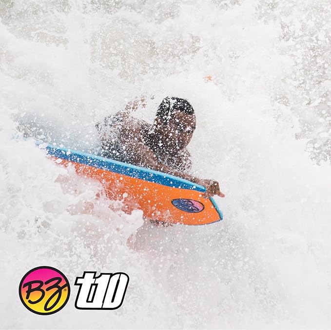 BZ BodyBoards - T-10 Progressive Series Bodyboard - HDPE Slick - Crescent Tail - PHUZION Core - 8lb Deck-StrideForce Fitness
