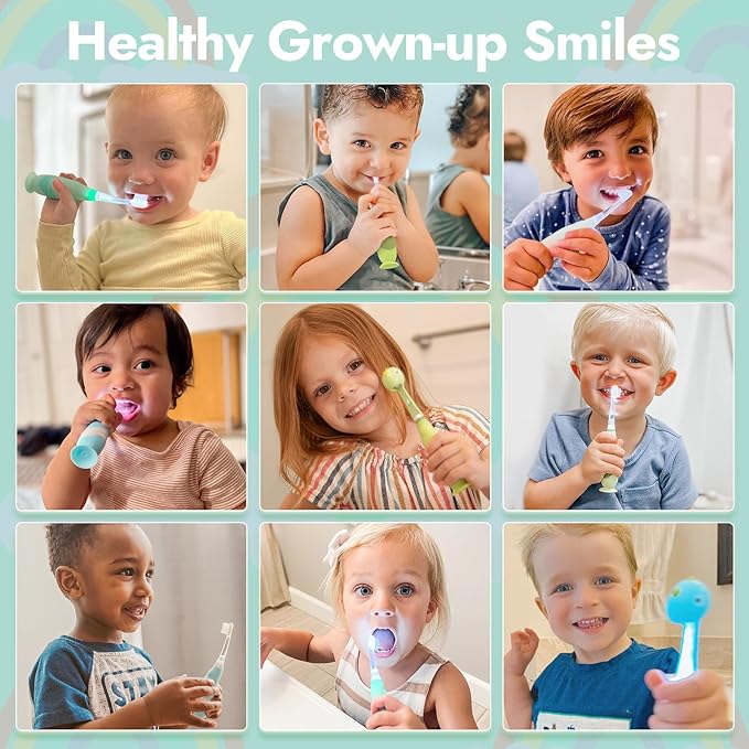 Papablic Replacement Toothbrush Heads - 2 Count | Compatible with Papablic BabyHandy & Toddler Sonic Electric Toothbrushes (18-36 Months)