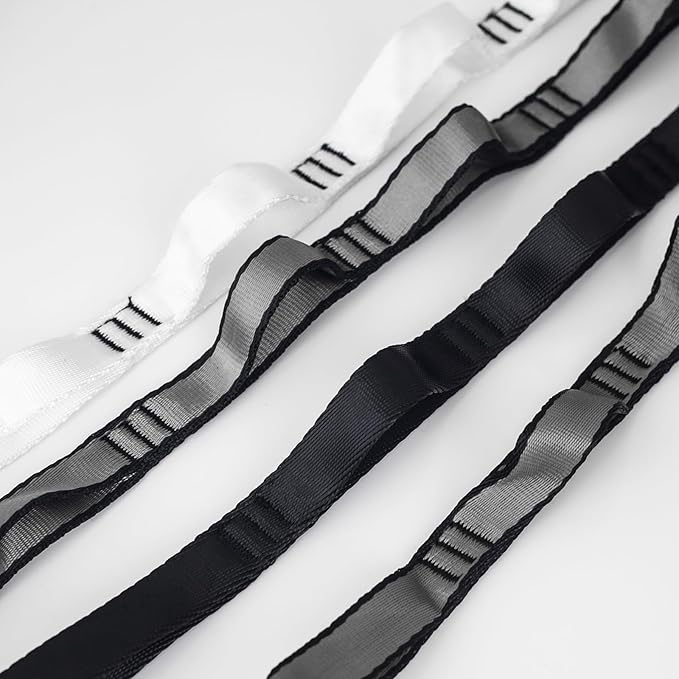 10PCS Nylon Daisy Chain Straps 23 KN for Aerial Yoga Hammock Swing Adjustable Aerial Silk Extender Hanging Rope for Aerial Yoga Belts 3.6FT 5.9FT Long-StrideForce Fitness