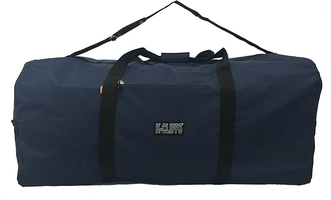Heavy Duty Cargo Duffel Large Sport Gear Drum Set Equipment Hardware Travel Bag Rooftop Rack Bag (21" x 10" x 9", Navy)