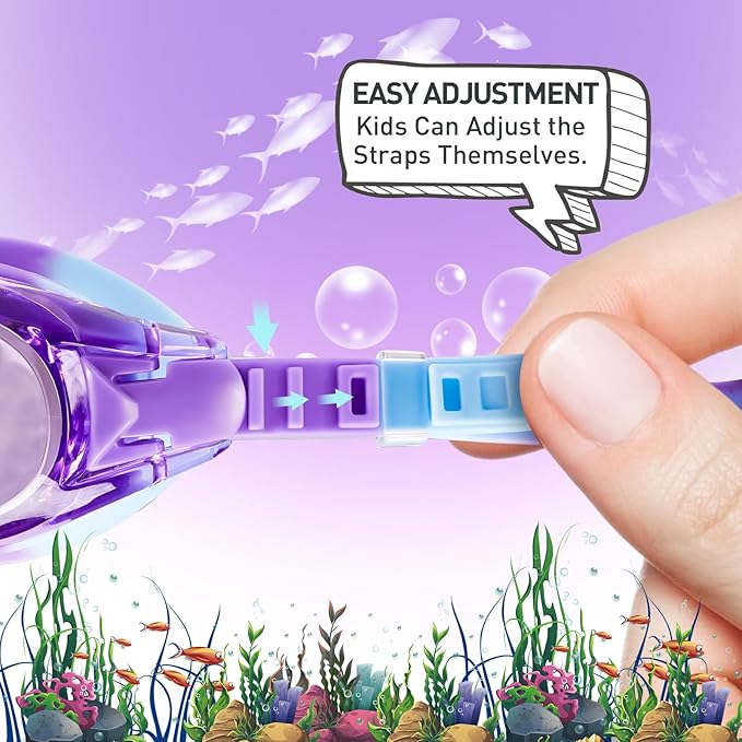 Aegend 2 Pack Kids Goggles, Swimming Goggles for Kids Age 4-16 Boys and Girls Youth, Anti-Fog Waterproof Anti-UV Pool Goggles-StrideForce Fitness