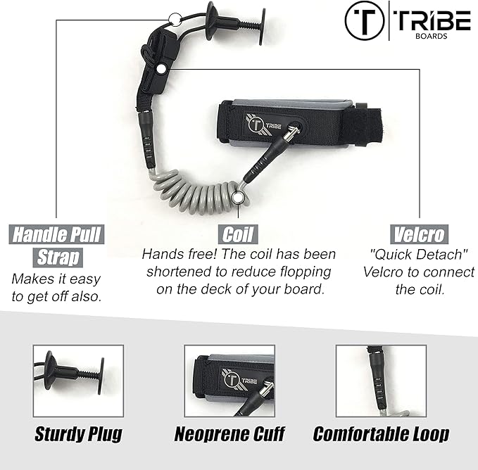 Tribe Bodyboarding QD (Quick Detach) Bicep Leash-StrideForce Fitness