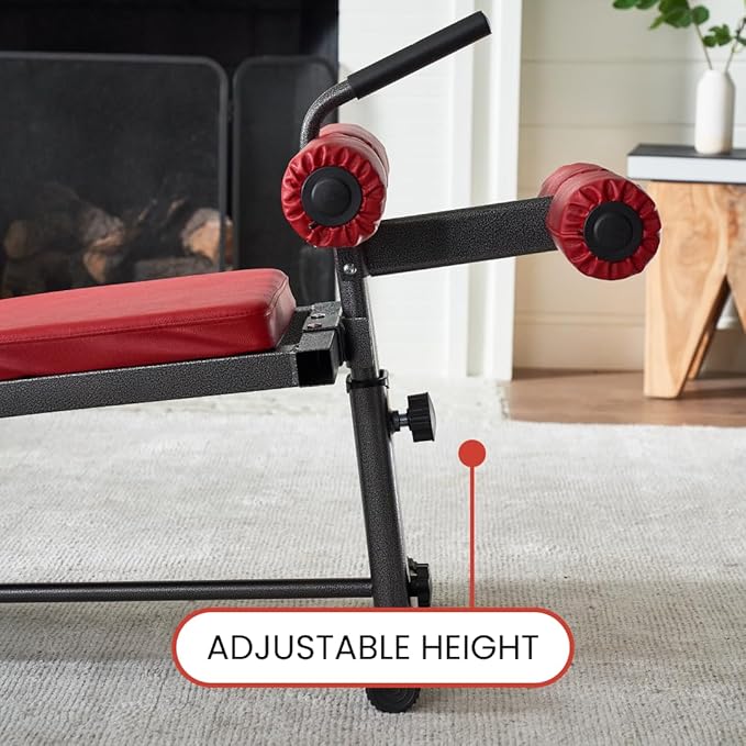 Finer Form Gym-Quality Sit Up Bench with Reverse