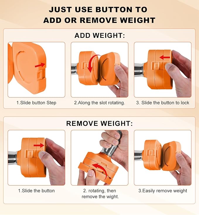 15LB 20LB 50LB Adjustable Dumbbell Set Free Weights Dumbbells Set for Women Men Hand Weights Sets Adjust Dumbbell Weight Sets for Home Gym Exercise Workout Strength Training Equipments-StrideForce Fitness