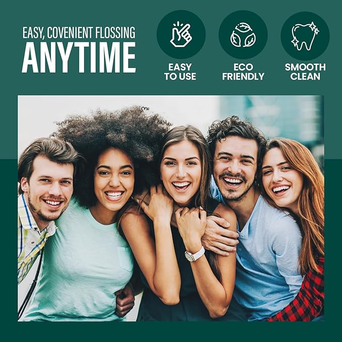 Tooth Floss Picks Unflavored Dental Floss for Tooth Picks Flossers,500 Count Floss Sticks for car,Home Tooth Pick Small Portable Floss Dispenser