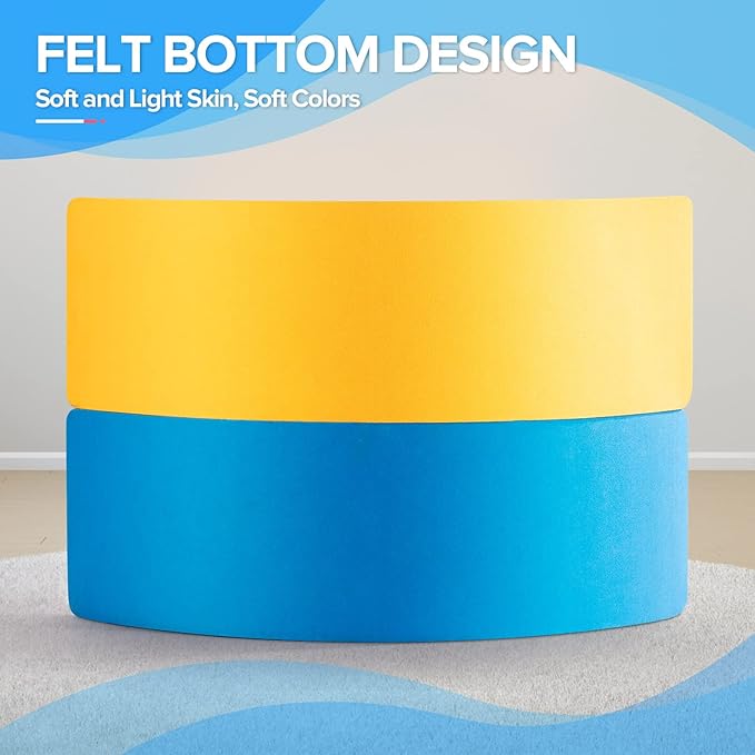 Wooden Balance Board Kids, 37" Natural Wobble Board Wooden Toys for Toddlers Kids & Adults, Birthday Gifts for 3 4 5 6 7 8 Year Old Boys Girls Kids, Open Ended Montessori Waldorf Learning Toy-StrideForce Fitness