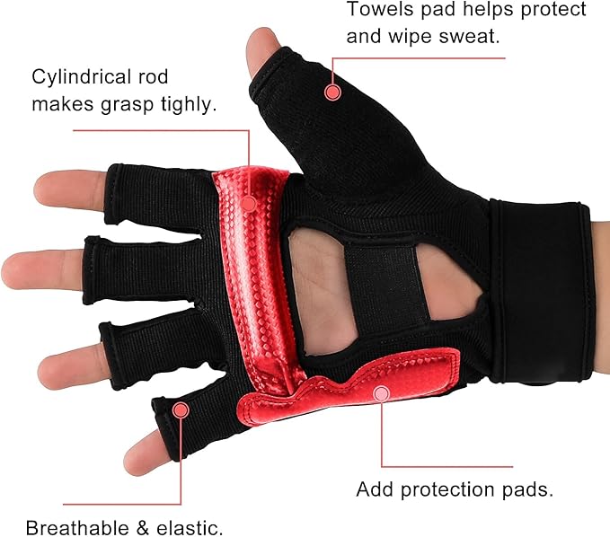 FitsT4 Sports Half Mitts MMA UFC Training Boxing Punch Bag Martial Arts Gloves-StrideForce Fitness