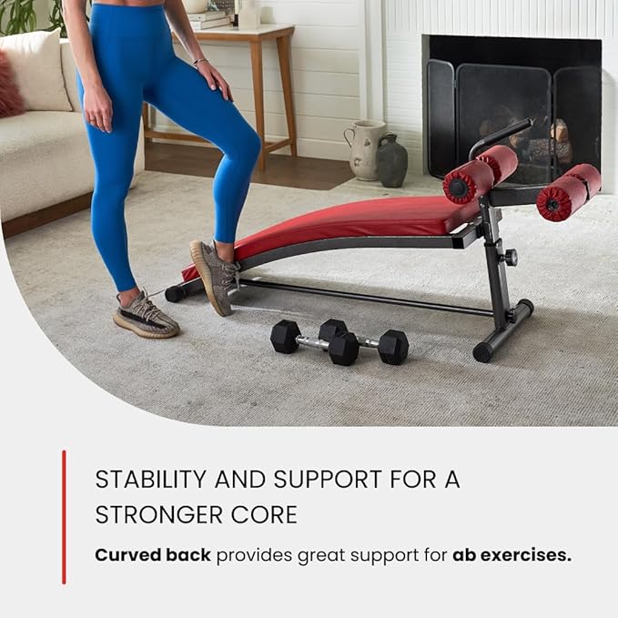 Finer Form Gym-Quality Sit Up Bench with Reverse