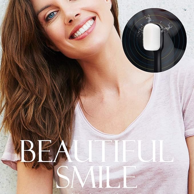 DI QIU REN Extra Soft Toothbrush for Sensitive Gums, Manual Toothbrush with 8 Tubes of 10000 Soft Floss Bristle for Gum Care (Blue & Pink & White & Black)