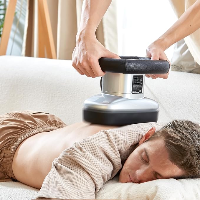 VEVOR Chiropractic Massager with Heat and Adjustable Vibration, Professional Orbital Handheld Therapeutic Body Massage Tool for Back, Neck, Shoulder Muscle Pain Relief