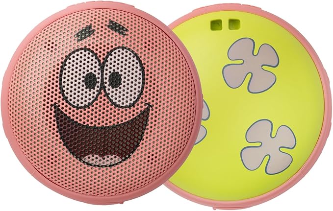 Speaqua Cruiser Patrick from Spongebob, Waterproof Bluetooth Speaker, Small Portable Bluetooth Speaker, Beach Accessory, Portable Outdoor-StrideForce Fitness