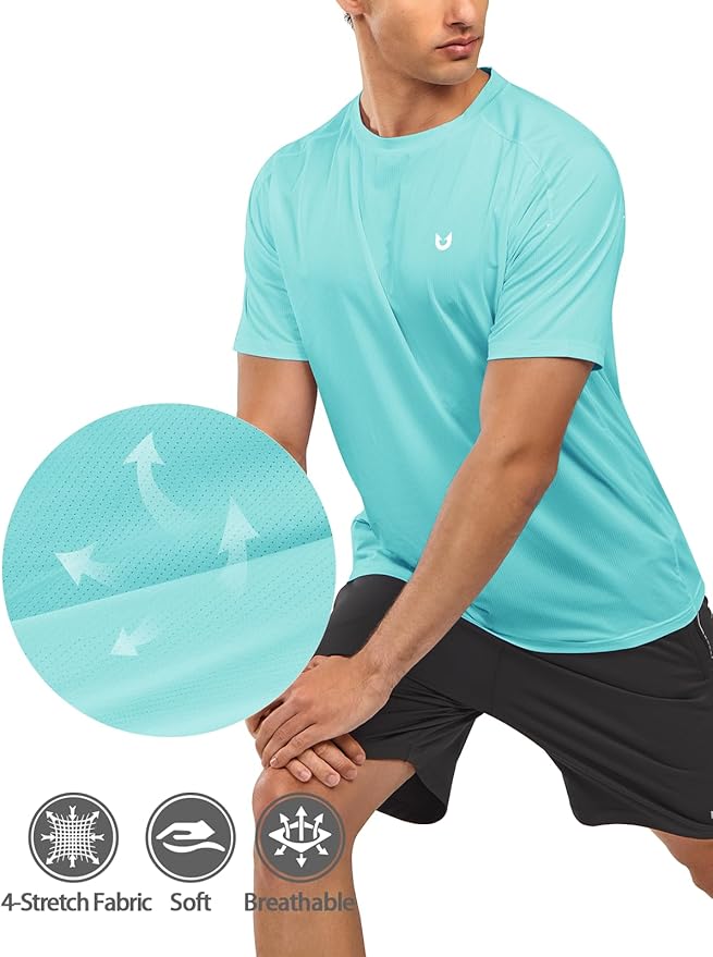 NORTHYARD Men's Athletic Running T-Shirts Quick Dry Workout Shirts Short-Sleeve Sports Gym Tee Tops Performance Activewear-StrideForce Fitness